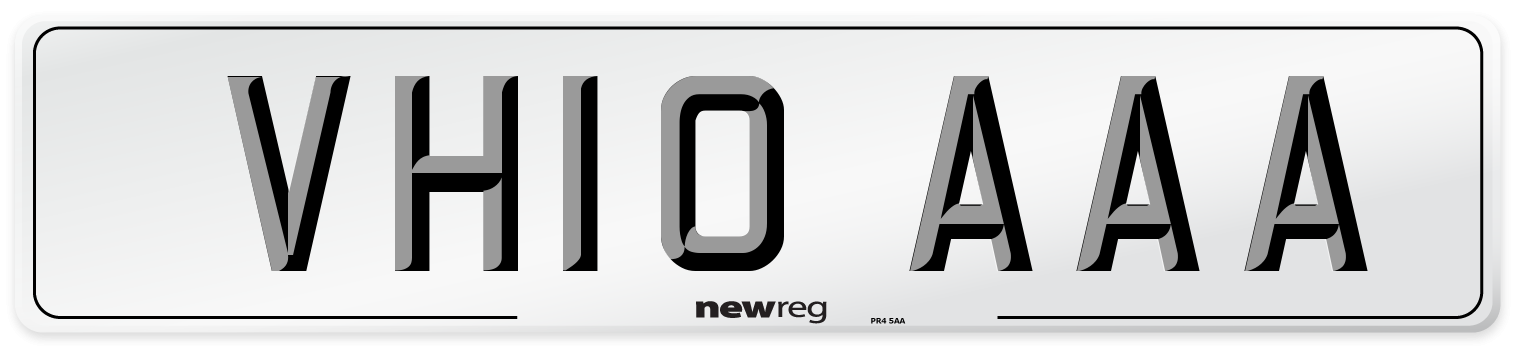 VH10 AAA Number Plate from New Reg